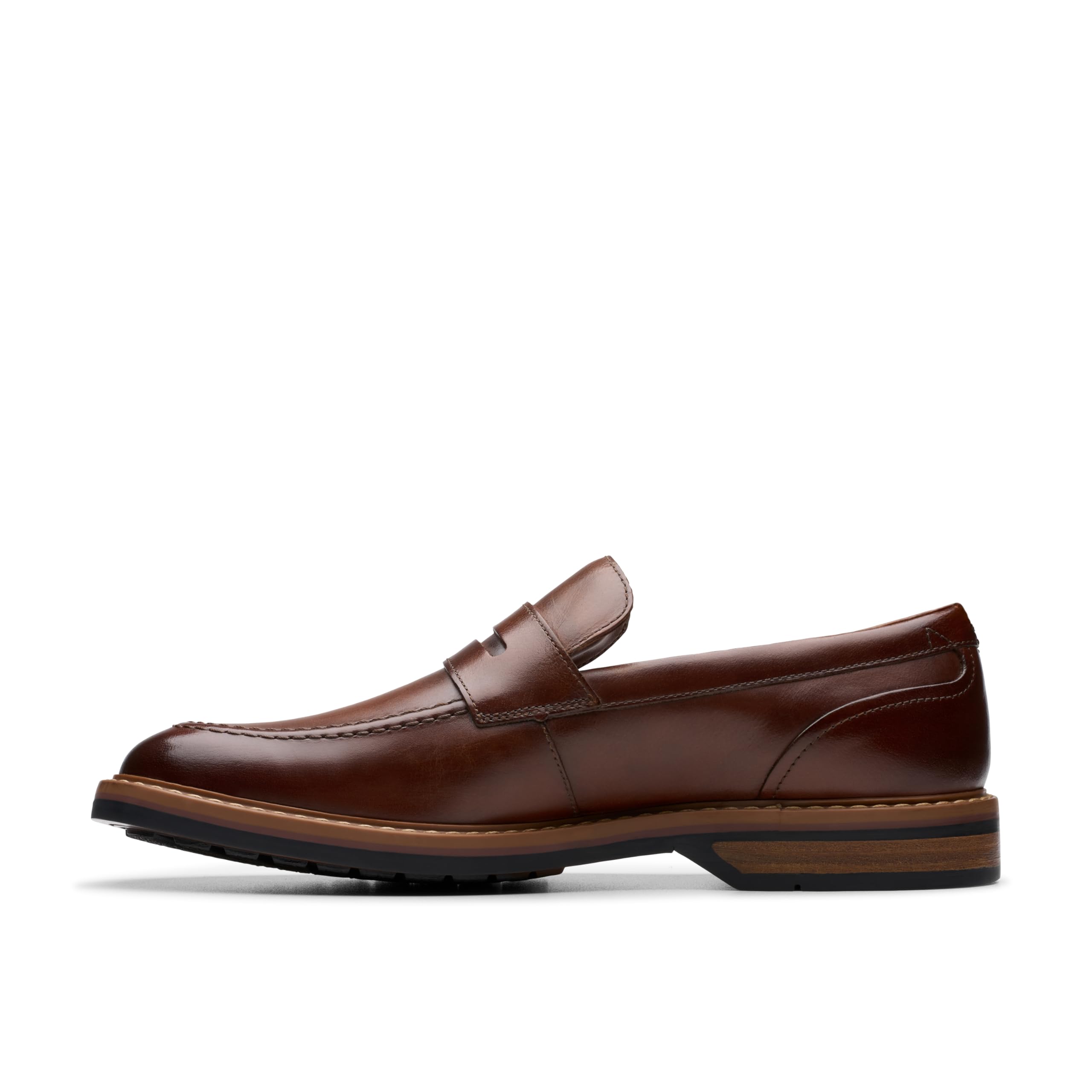 Clarks Aldwin Step Mens Mid Tan Lea, 10.5