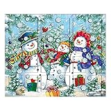 Byers' Choice Snowman Family Wooden Advent Calendar