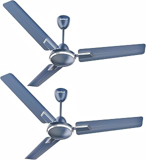 Havells 1200Mm Andria Energy Saving Ceiling Fan (4 stars, Indigo Blue, Pack Of 2) Price In India