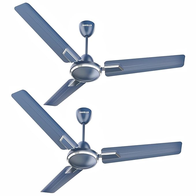 Havells 1200Mm Andria Energy Saving Ceiling Fan (4 stars, Indigo Blue, Pack Of 2)