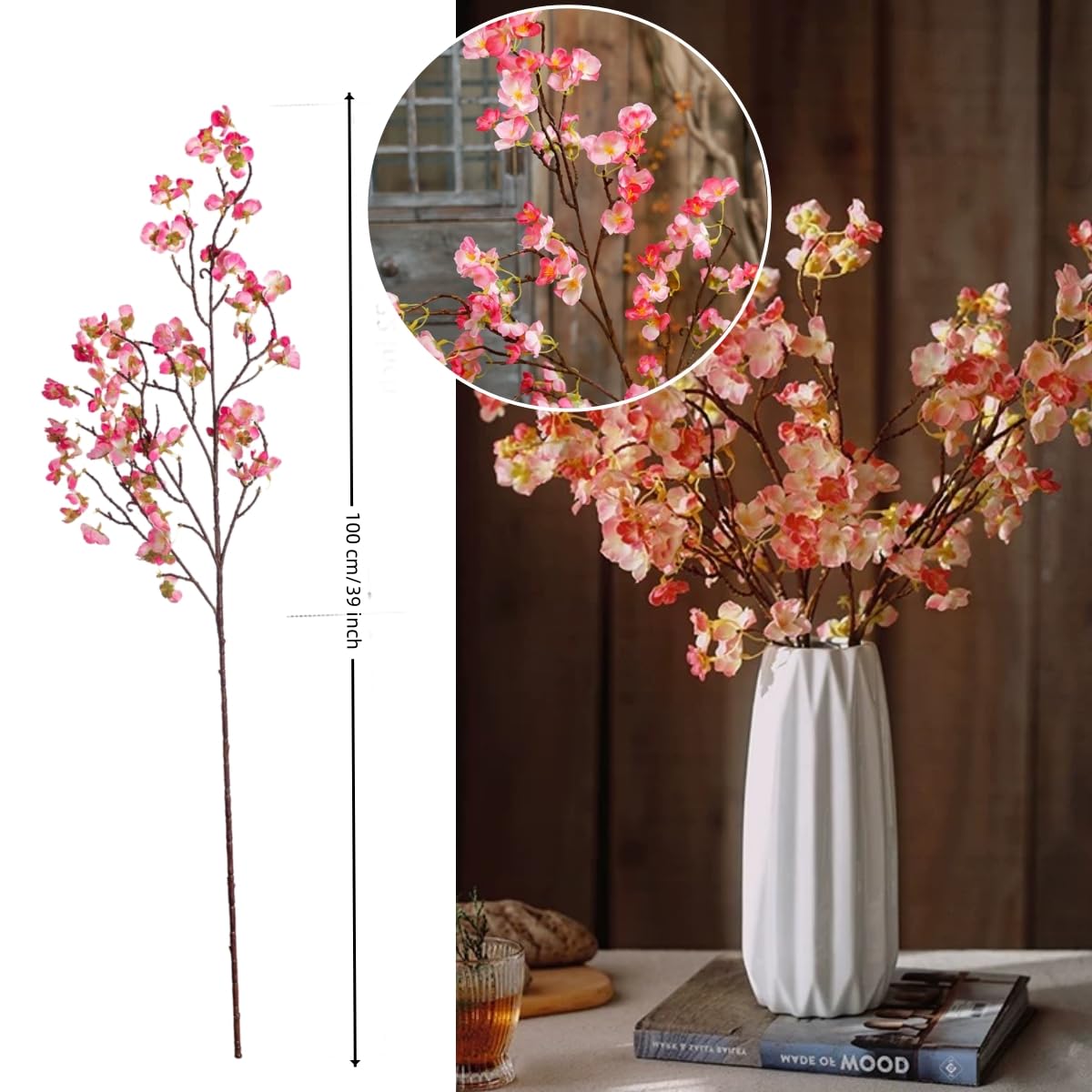 Artificial Cherry Blossom Flowers - Image 2