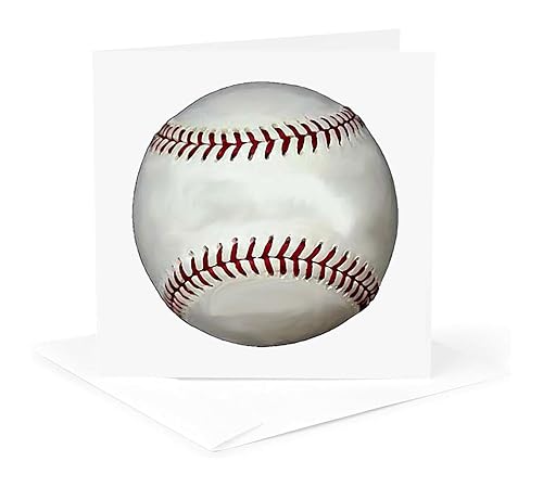 Miniatura 5 de 3dRose Béisbol - Tarjetas de felicitación, 6 x 6 pulgadas, juego de 6 (gc_1306_1)