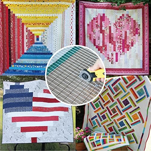 Square Quilting Rulers, Quilt Cutting Ruler, Fabric Cutting Ruler, Acrylic Quilters Rulers, Easy Precision Cutting Quilting, Sewing DIY Crafts, Fit for Quilt, Patchwork, Measuring