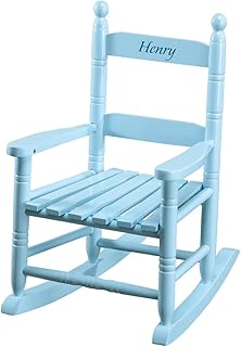 Miles Kimball Personalized Blue Children's Rocker - Blue Font