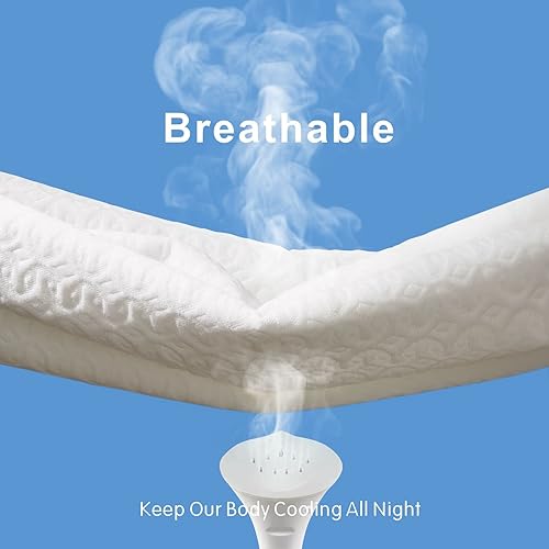 Miniatura 4 de Protector de colchón Queen, impermeable, transpirable, ultrasuave, silencioso, lavable a máquina, tela de aire 3D de bambú hipoalergénica, funda de