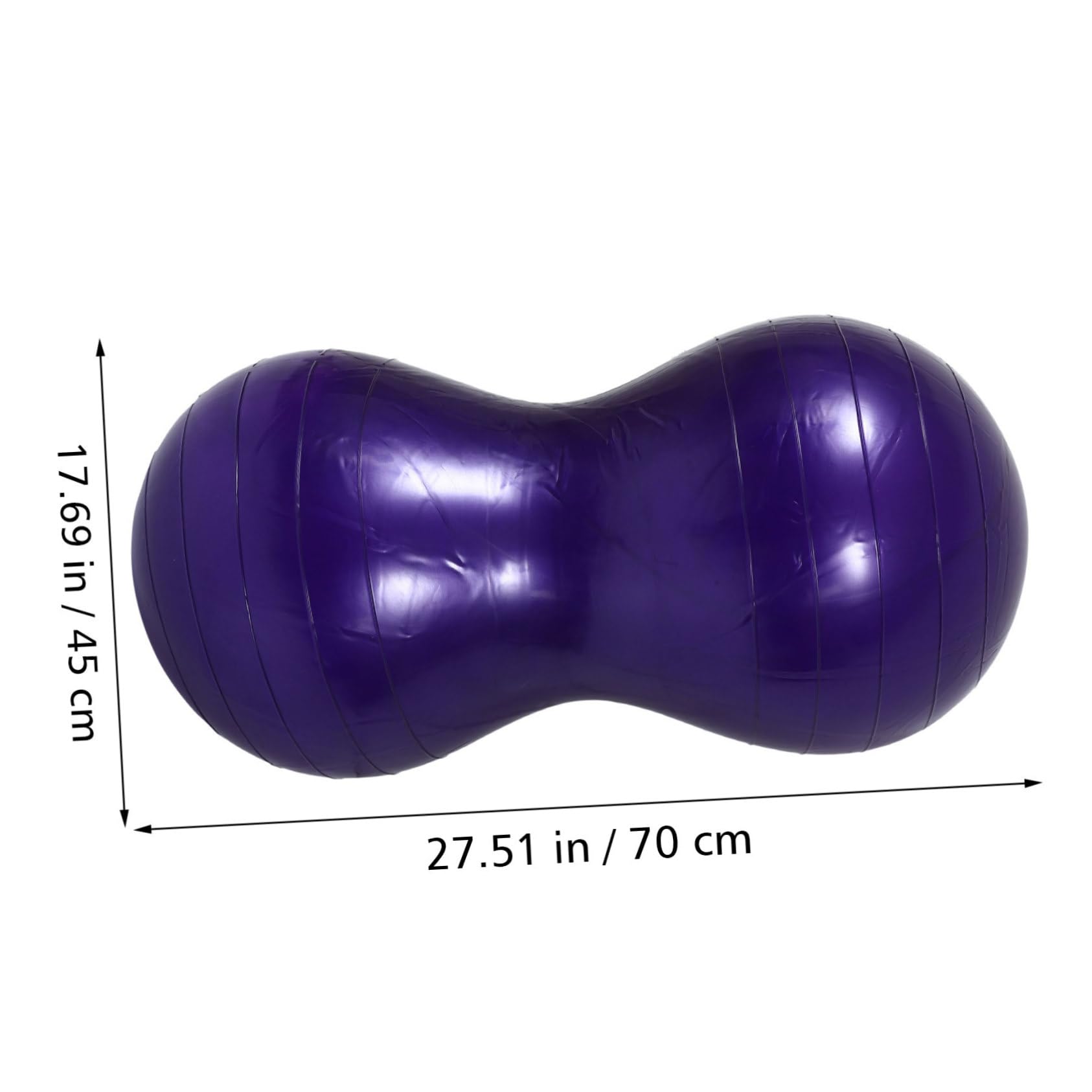 Pelota De Masaje De Yoga Pelota De Gimnasia De Embarazo Espesar De Yoga Equipo De Ejercicio De Estabilidad para Púrpura De Polivinilo