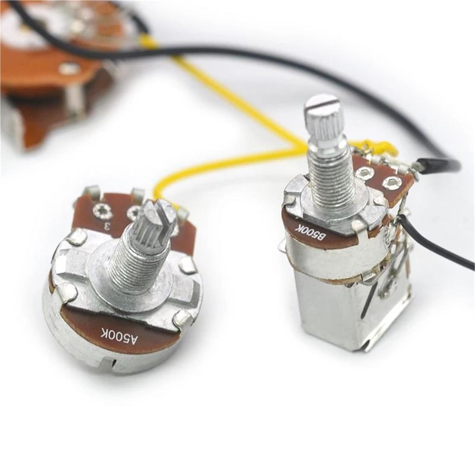 Kits Harnais Guitare Câblés Faisceau de câbles pour guitare électrique circuit pré câblé bobine divisée 2T1V interrupteur 5 voies Push Pull 500K