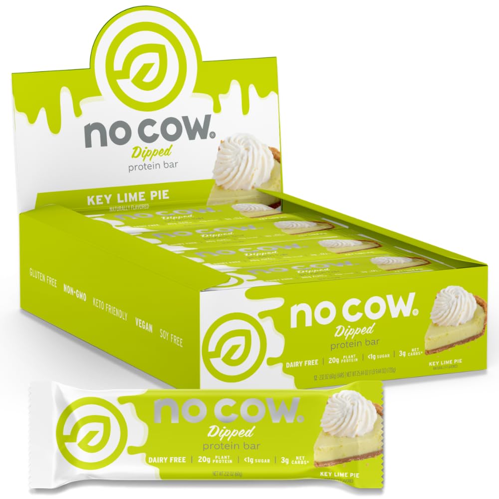 No Cow Chocolate Fudge Brownie Vegan Protein Bars, 12 Pack — Amazon image 13