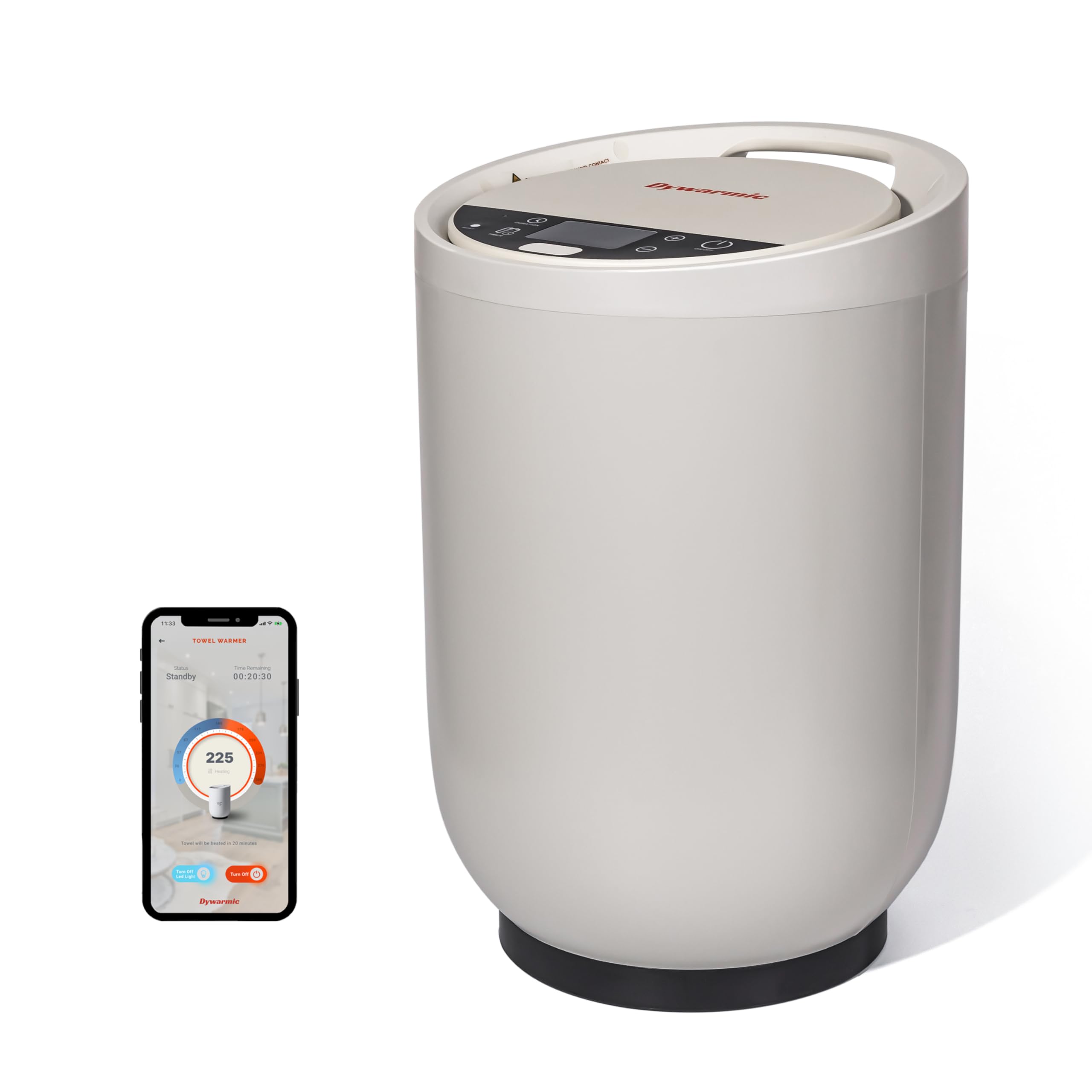 Smart Towel Warmer - Coolbreeze Insulation Tech | Voice Control with Alexa &amp; Google Assistant | Stainless Steel Bucket | Matte Finish | 20L