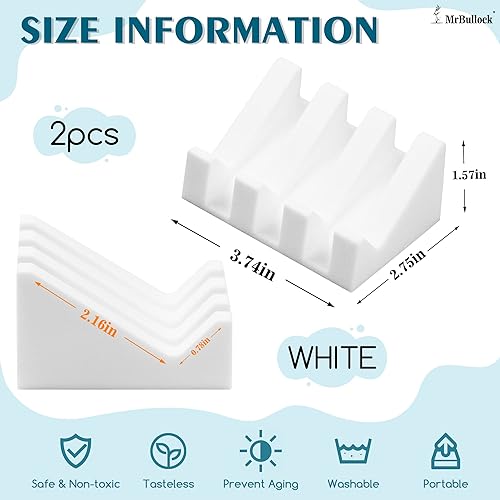 Miniatura 26 de Jabonera de silicona para barra de jabón para ducha, baño, bandeja de secado de cascada autodrenante, mantiene las barras de jabón limpias y fáciles