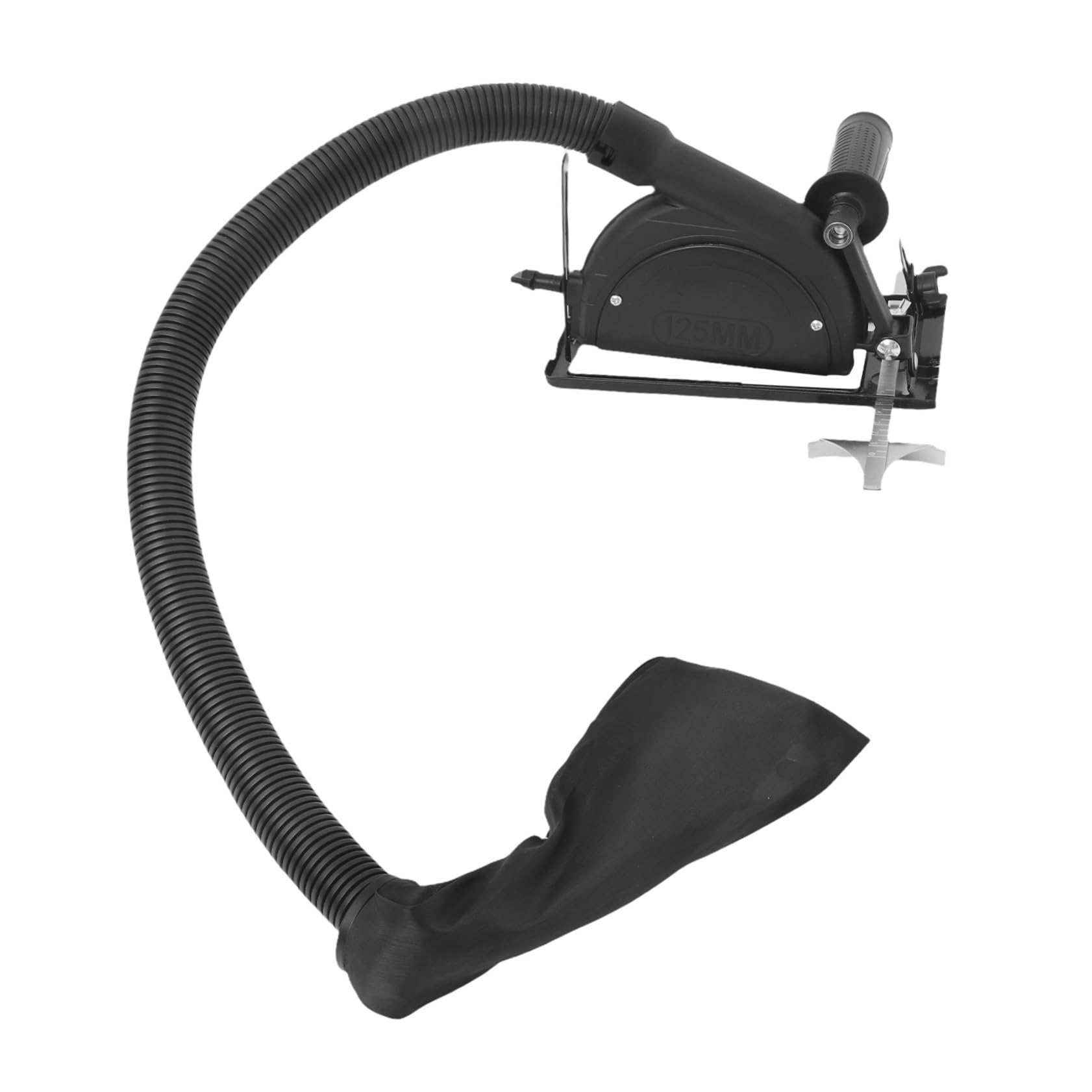 Soporte para amoladora angular para guiar cortes seguros en obras y talleres