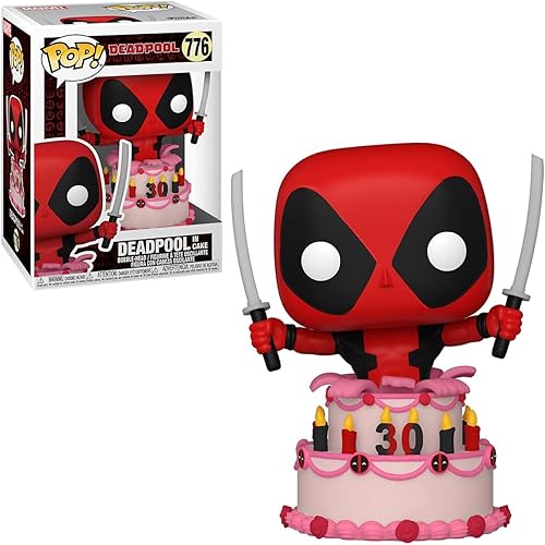 Miniatura 2 de Funko POP Marvel: Deadpool 30th - Deadpool in Cake Pop! Figura de vinilo (incluye funda protectora compatible con caja Pop Box), multicolor, 3.75