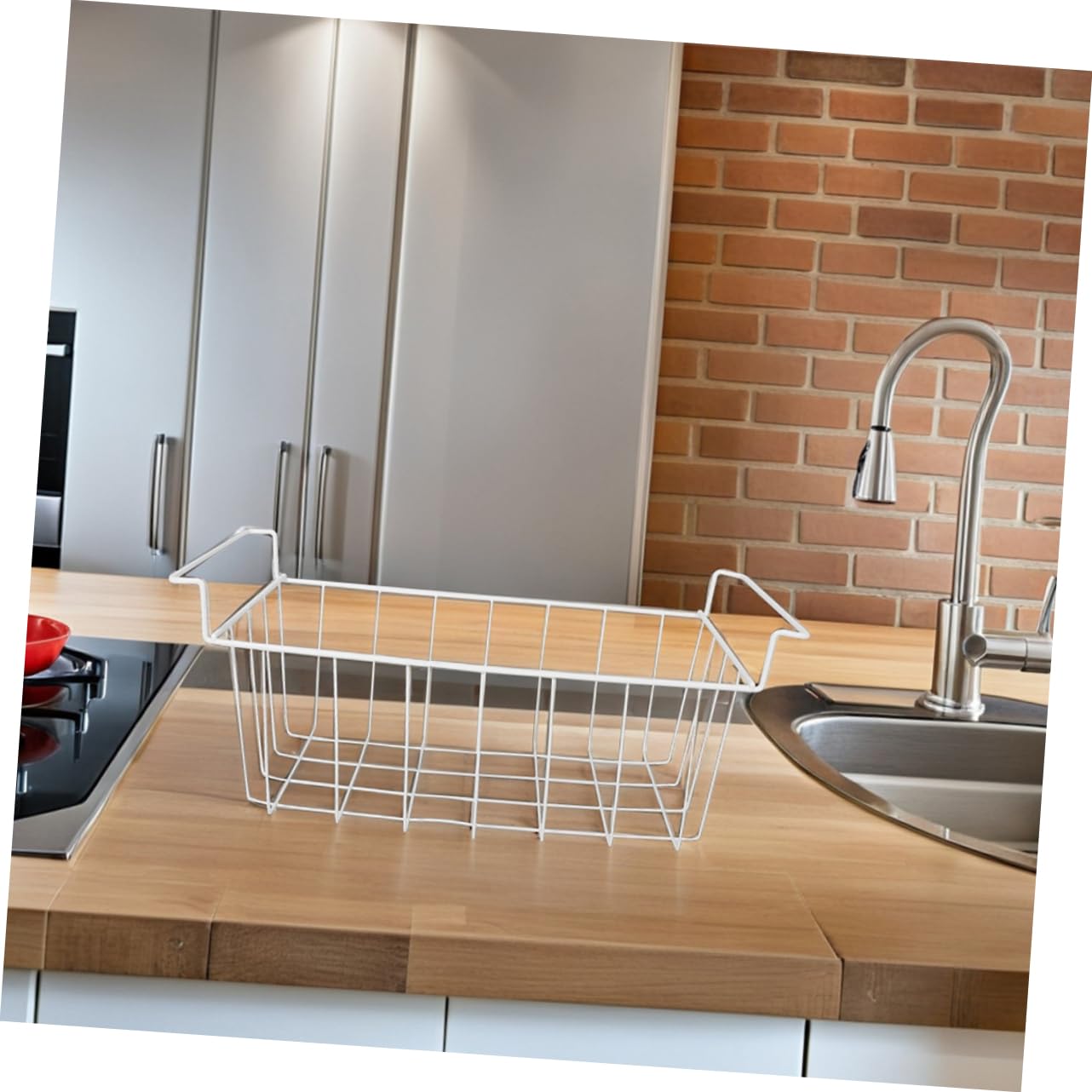 Uonlytech Paniers En Fil Métallique Pour Congélateur Coffre Suspendus Avec Poignée Organisateur De Rangement 52 * 22 * 20 Cm Compatible Avec Réfrigérateur 1 Pièce Design Amélioré