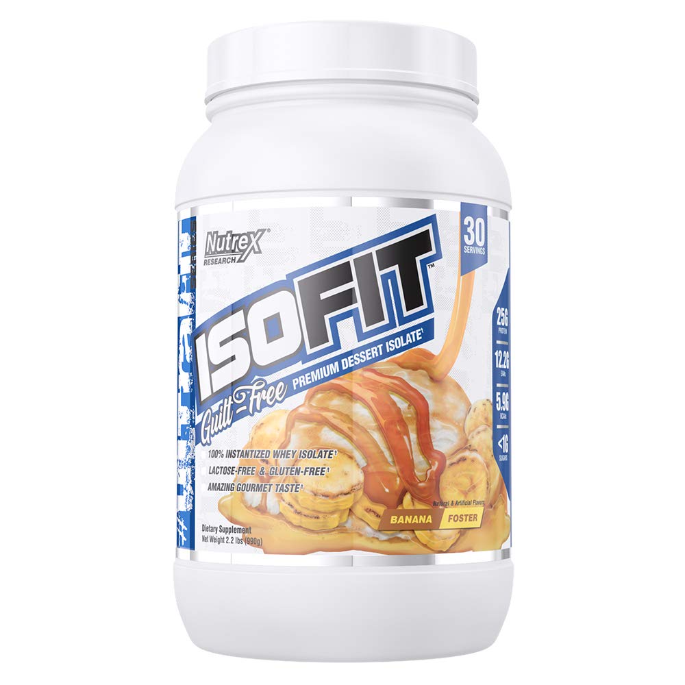 Nutrex Research IsoFit | Whey Protein Powder Instantized 100% Whey Protein Isolate | Muscle Recovery