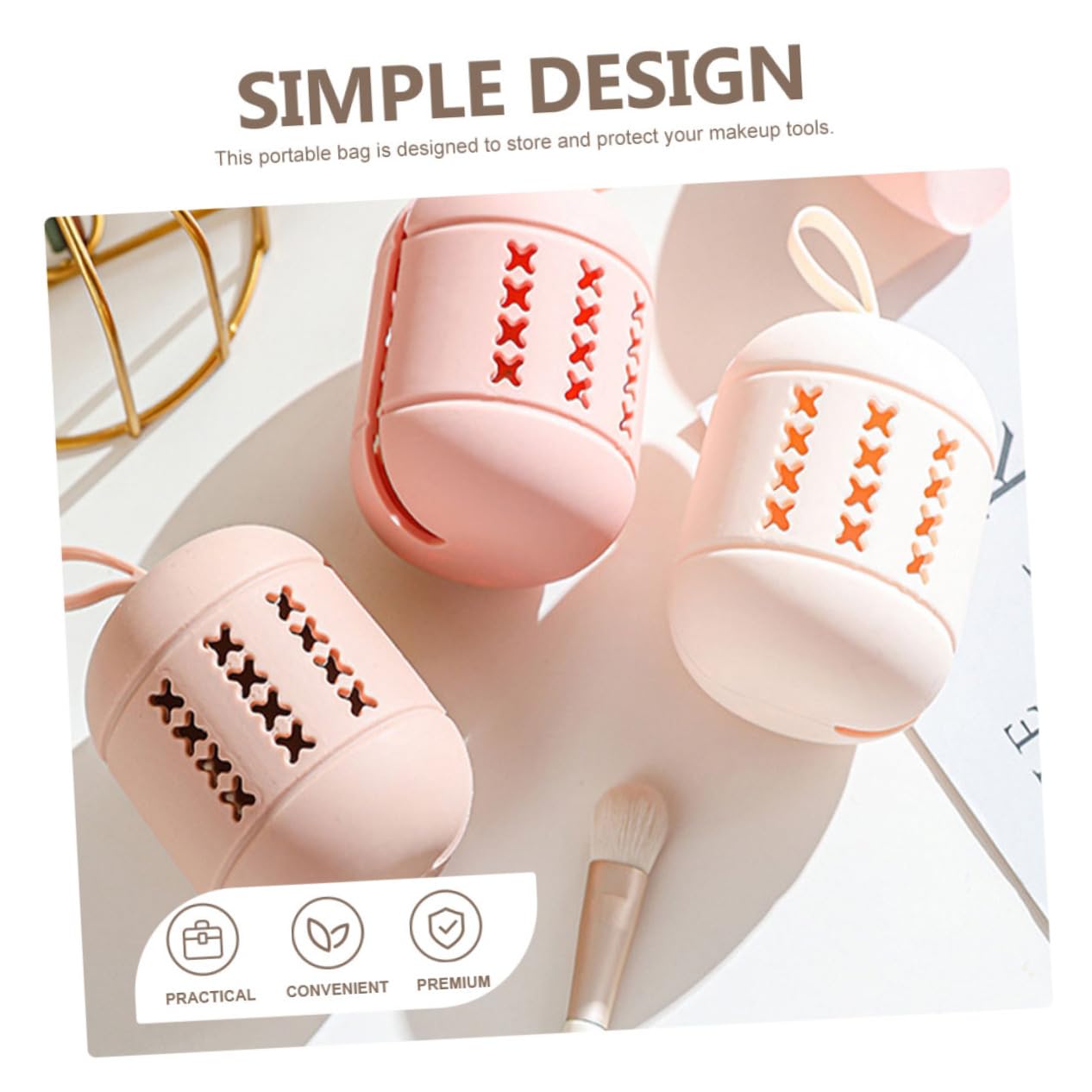 FRCOLOR 15stücke Make-up Schwamm Aufbewahrungsbox Tragbarer Staubschutz Für Kosmetik-schwämme Atemaktive Reise-halterung Für Beauty-