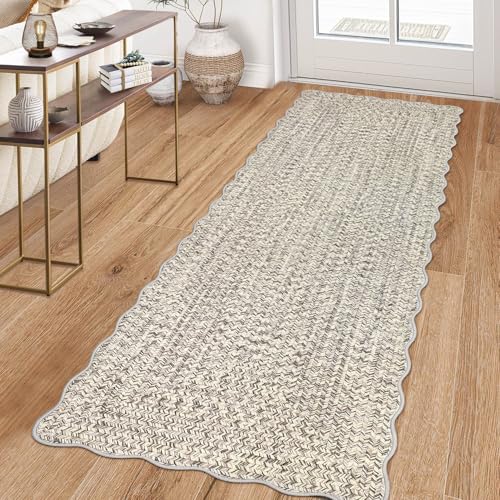 Tapete decorativo GlowSol beige 2x6 ft lavable miniatura 2