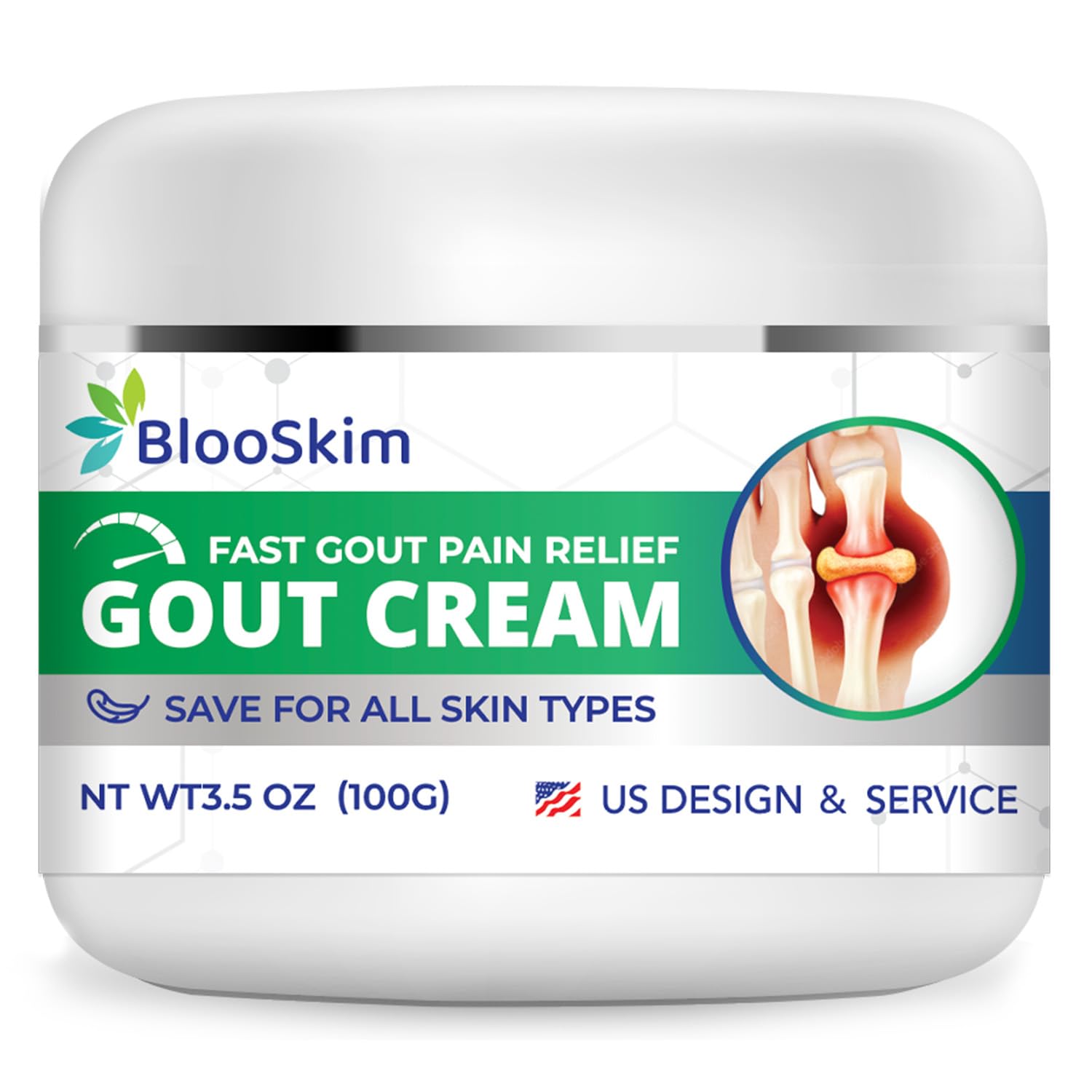 Joint Discomfort Relief Cream: Fast-Acting Relief from Joint Discomfort, Swelling, Tenderness, and Stiffness - Muscle Discomfort Relieving Rub - 3.4 OZ(100g)