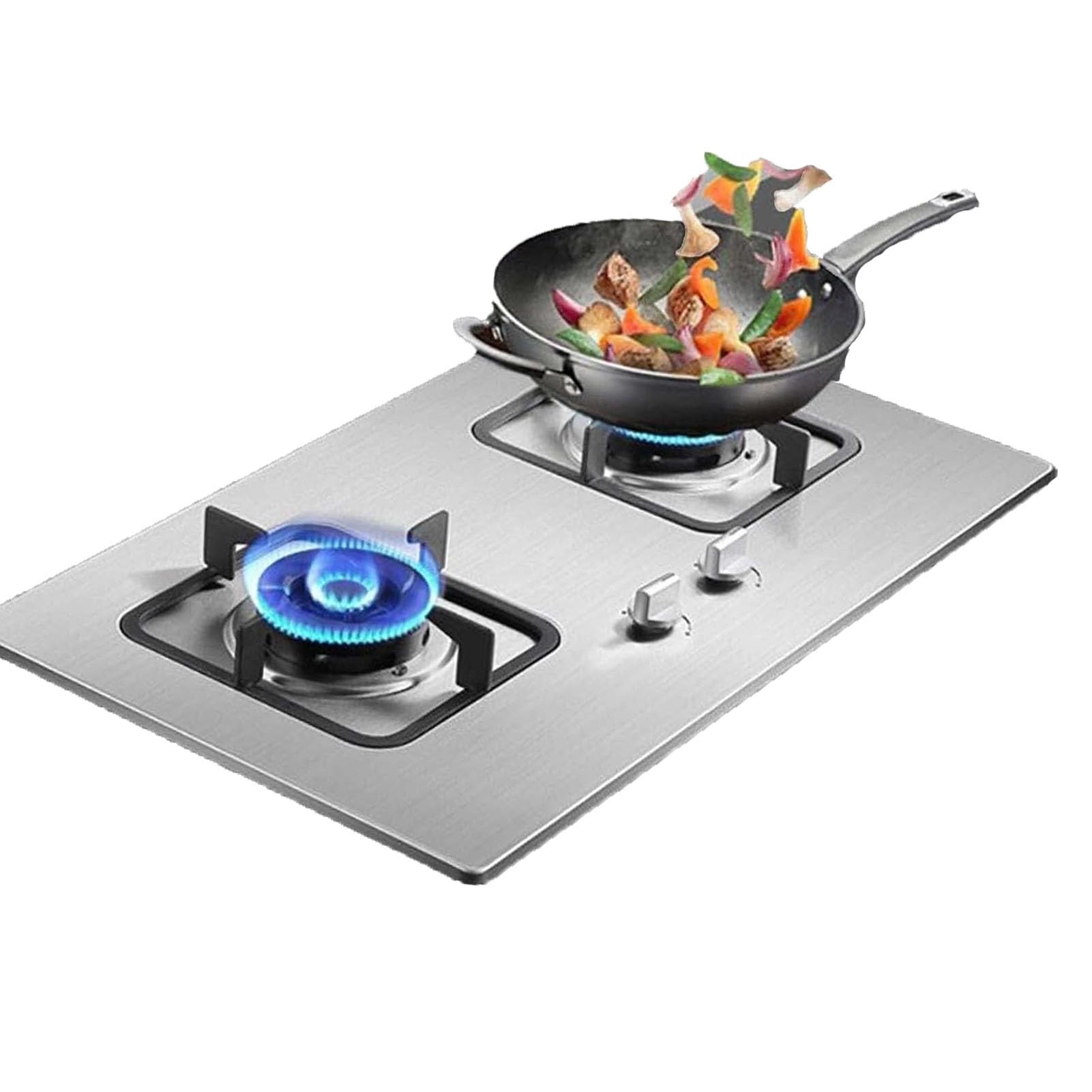 Cuisinière À Gaz Encastrable 2 Feux - 4,2 KW - En Acier Inoxydable, Cuisinières À Gaz De Table Et Encastrées, Accessoires De Cuisine De Camping(NG)