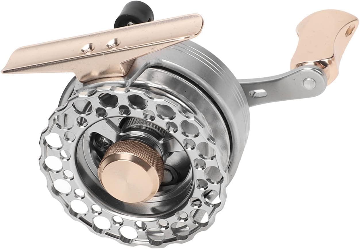 ICE50 All Metal Ice Fishing Reel 9 Axis Stainless Steel Sealed Bearings Fishing Raft Wheel Fishing Relaxing