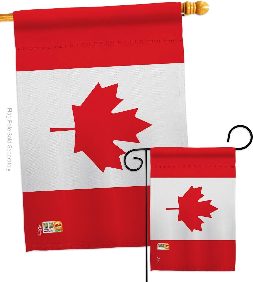 Nationality Canada Garden House Flags Set Regional Nation International World Country Particular Area Small Decorative Gift Yard Banner Made In USA 28 X 40