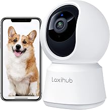 LAXIHUB Pet Dog Cameras with App,2K 3MP Indoor Camera,360 Pan/Tilt