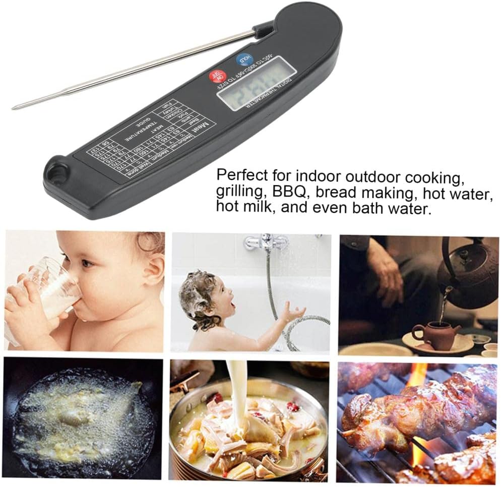 Review Digital Meat Thermometer, Waterproof Instant Read Food