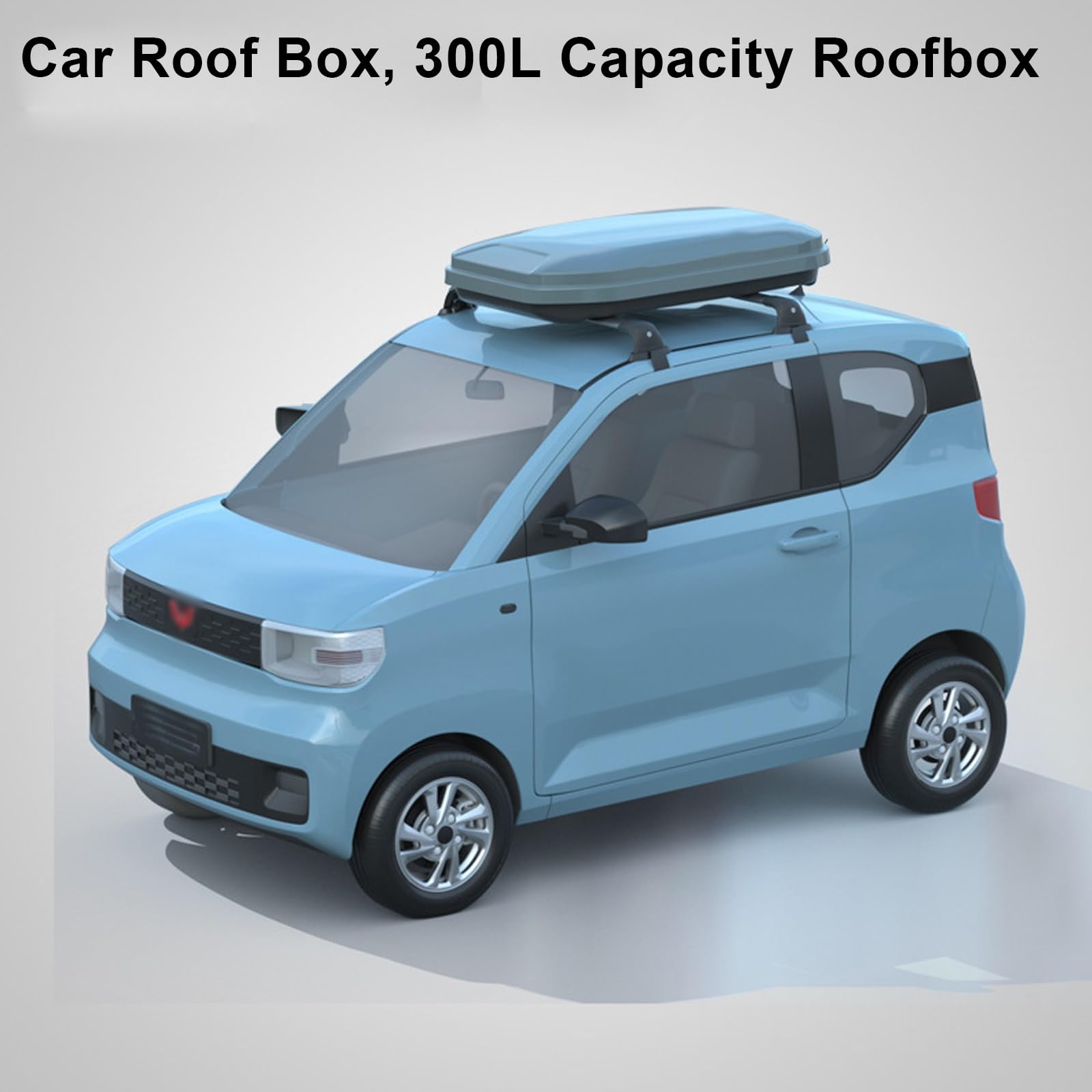 Coffre de Toit De Voiture, Capacité de 300L avec Serrure de Sécurité, Porte-Bagages de Toit Rigide et Étanche pour Voiture, Break, SUV(White)