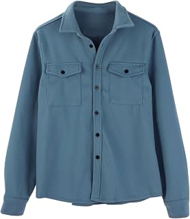Gefomuofe Flannel Shirt Men's Flannel Shirts Long Sleeve Casual Button Down Casual Shirt with Chest Pocket Regular Fit Long Sleeve Casual Shirt with Front Pocket Regular Fit