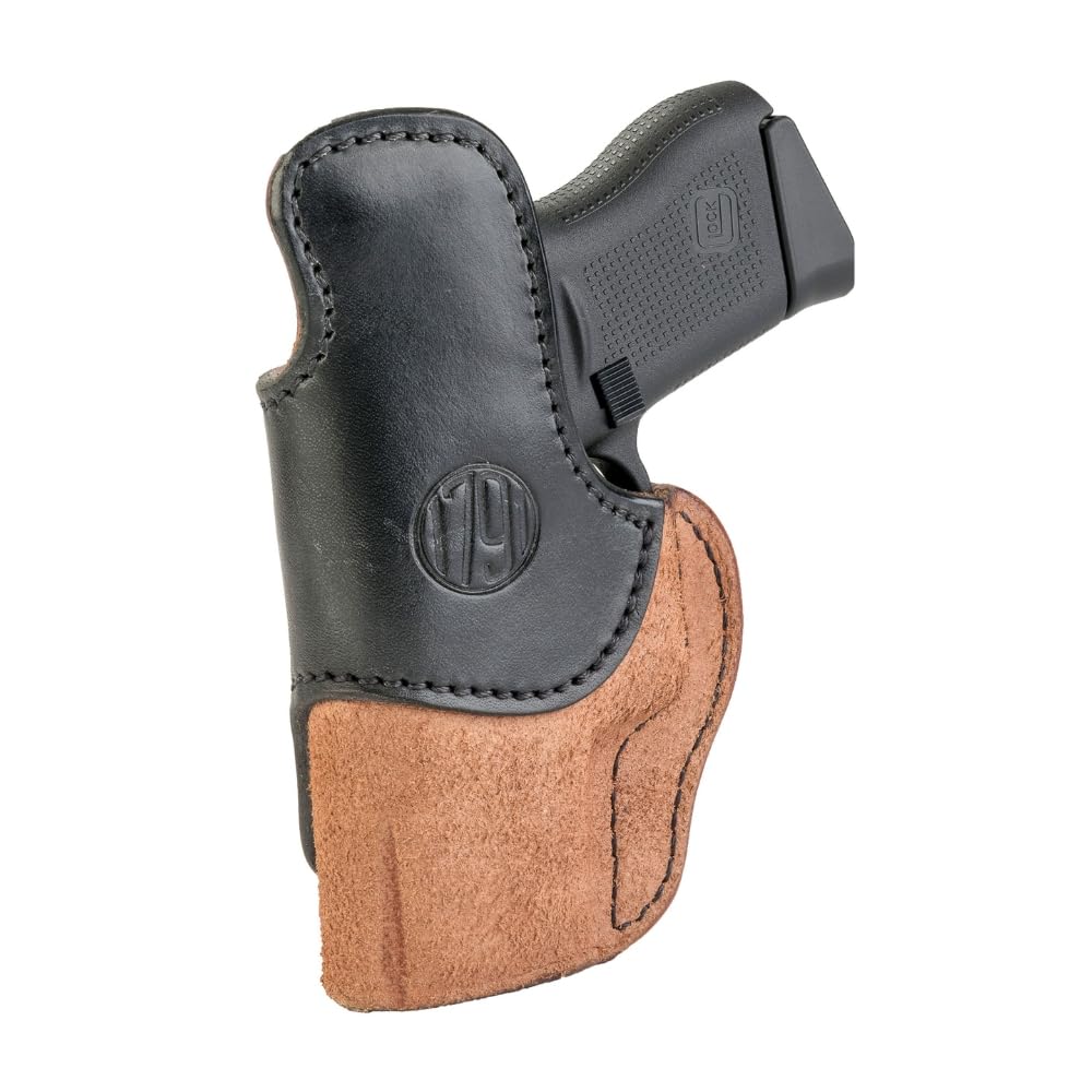 1791 GUNLEATHER Glock 43 Holster - Rigid IWB Premium Leather Gun Holster - Right Handed - Fits Glock 43, 43X, 42, 1911 3