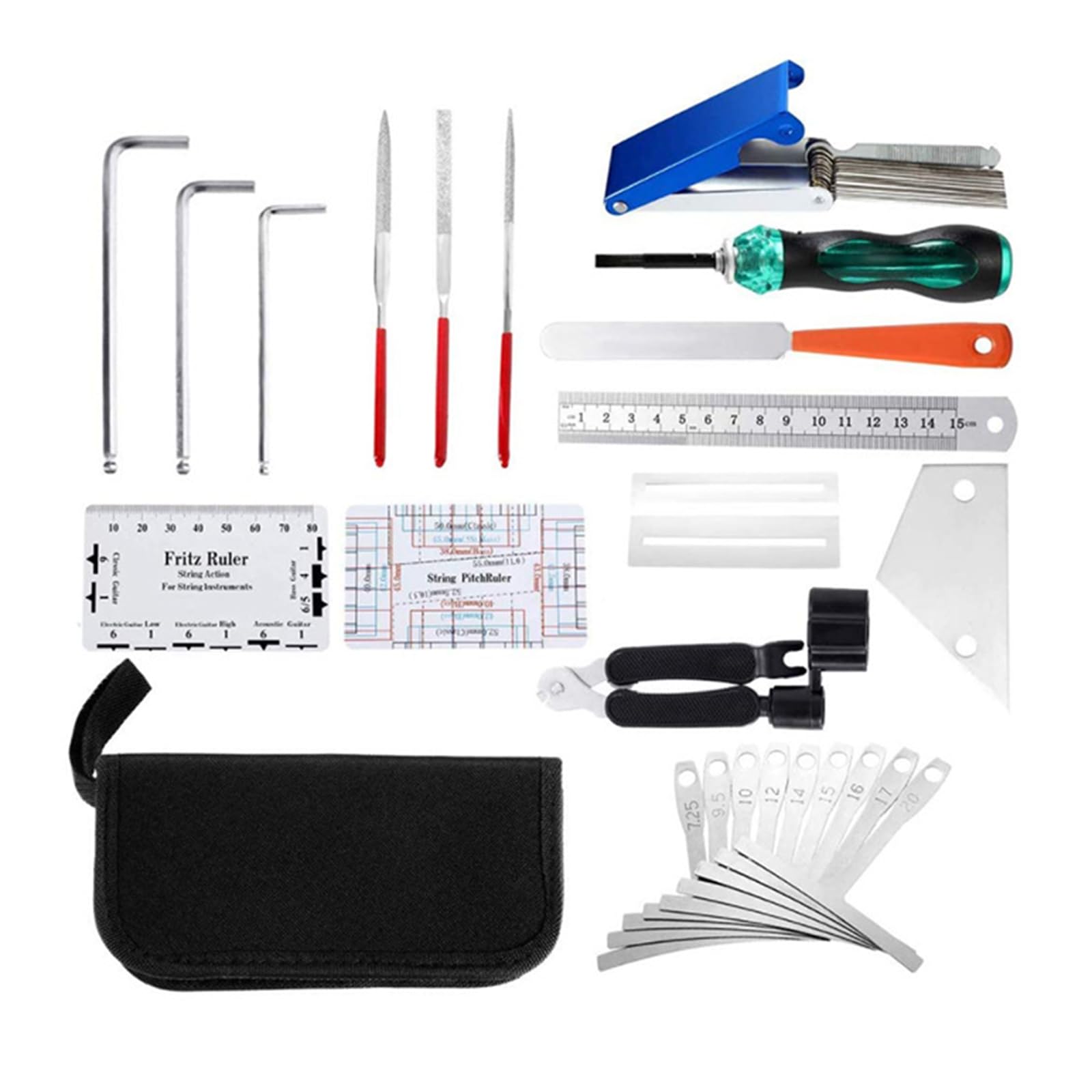 Kit d'installation de cordes de guitare complet avec 25 outils de réglage