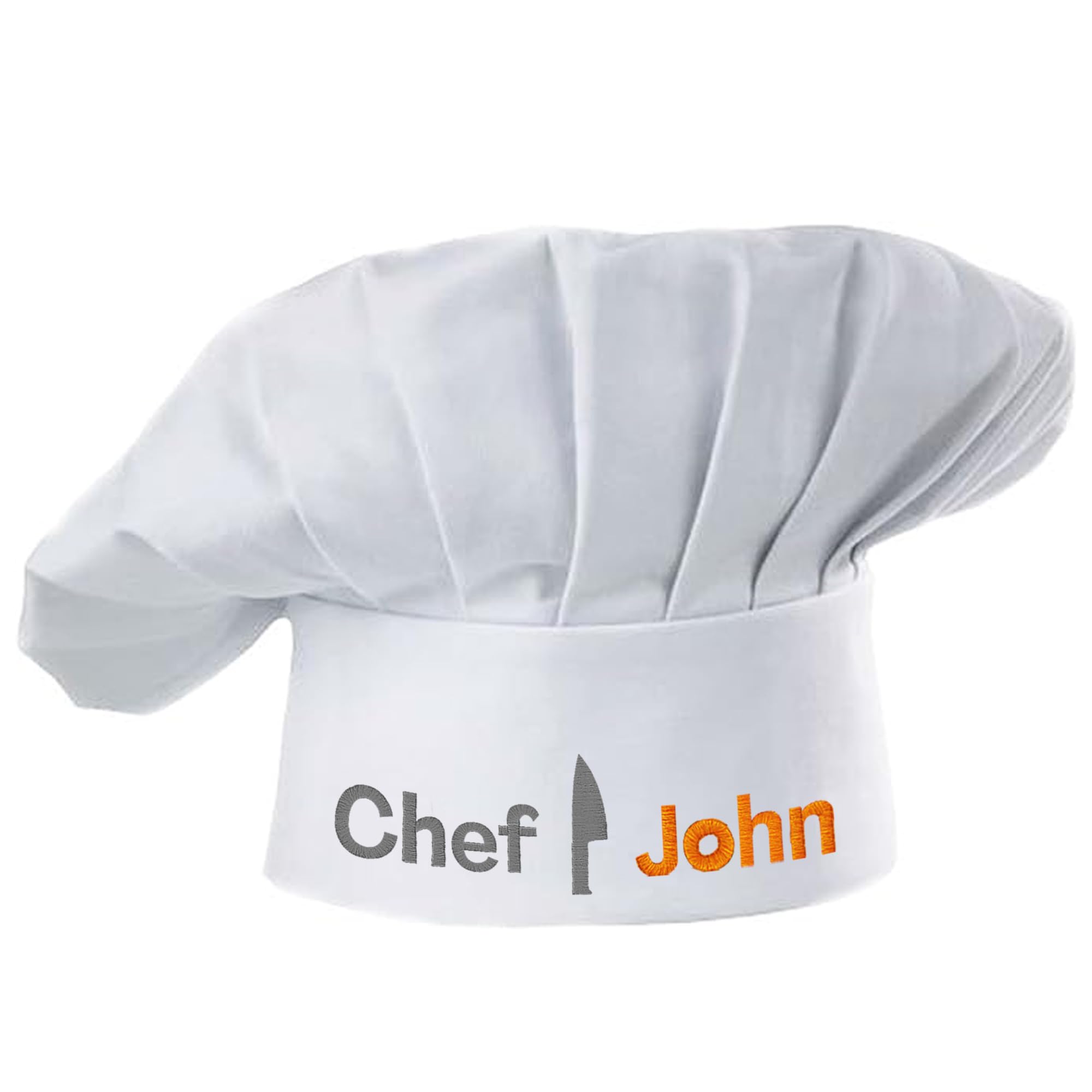 Personalized Embroidered Chef Hat with Custom Name! Adjustable Kitchen Accessory for Mom, Dad, Kitchen Cooking Chef Hat for Men and Women, Custom Baking Hat, Ideal for Mothers Day & Fathers Day