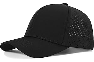 VOBOOM Quick Dry Mesh Baseball Zephyr Hat for Men with Snapback Closure and Laser-Cut Design