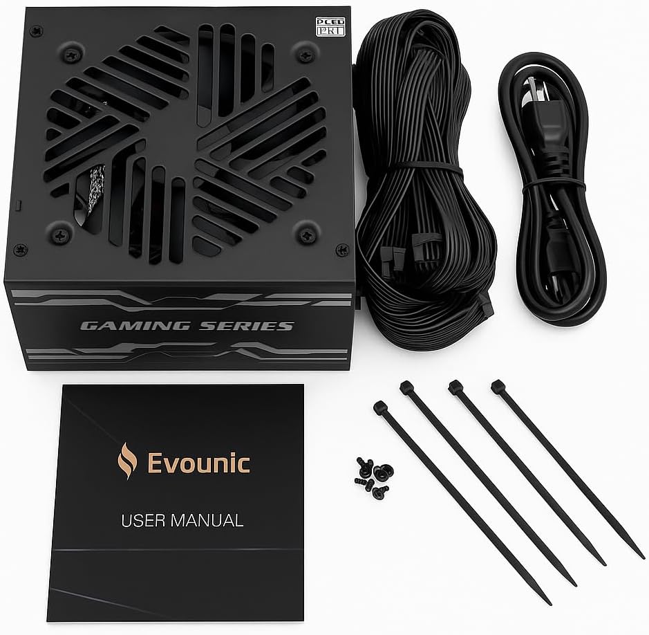 800W 80 Plus Bronze Certified ATX Power Supply – Full Modular PSU with Active PFC, Dual/Quad Core Support, SLI/Crossfire, Haswell Ready – Gaming/Desktop PC Compatible (800W Non-Modular)