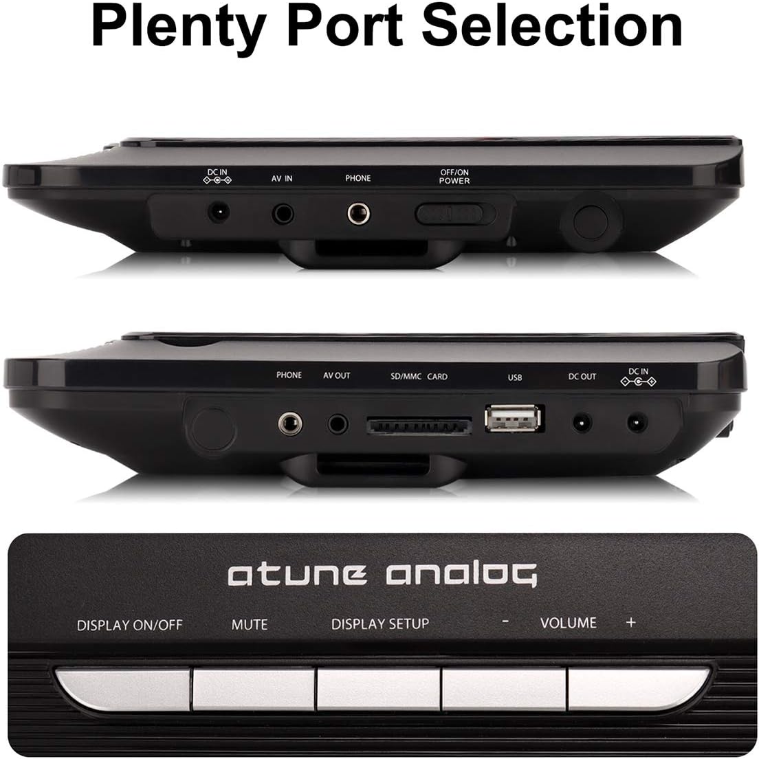 Discount 80% atune analog Portable DVD Players Dual Screen 2-Hour Rechargeable Battery 9in LCD Display USB Port SD Card Player Car Headrest Case, Black Limited atune analog Portable DVD Players Dual Screen 2-Hour Rechargeable Battery 9in LCD Display USB Port SD Card Player Car Headrest Case, Black