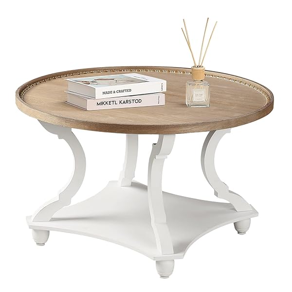 Rustic White Tray Top Table