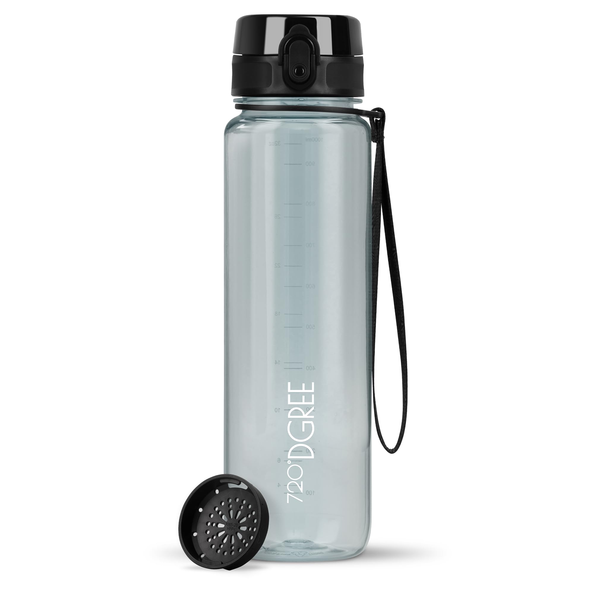 720°DGREE Botella Agua 1 Litro “uberBottle“ - Tamiz-Fruta, softTouch - Sin BPA, Prueba de Fugas, Reutilizable - Cantimplora, Water Bottle ideal para Deporte, Fitness, Gimnasio, Senderismo, Ciclismo — view 175