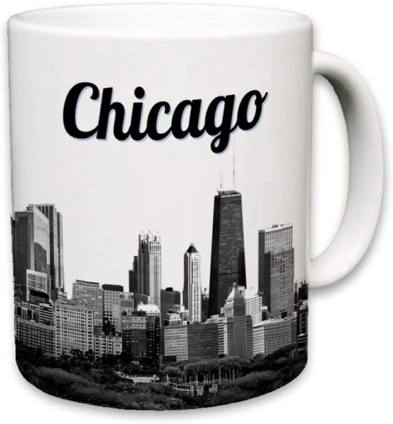Exсluѕіvе Dіѕсоunt 60% Prісе Sweet Gisele | Chicago Mug | Ceramic Coffee Cup Souvenir | Windy City Skyline View | Iconic Sears Tower | White Travel Mugs | Vivid Color Detailing | Great Novelty Gift | 11 Fl. Oz