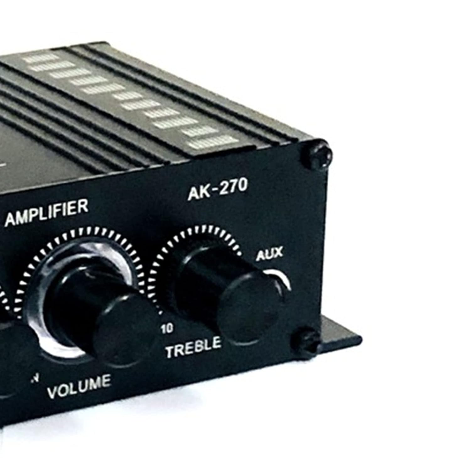 AK270 Mini Stereo Amplifier, 2 Channel Home Audio Power Amplifier System, Mixer Sound Stereo Amp Receiver for Car Home Speakers Singing Guitar and so on