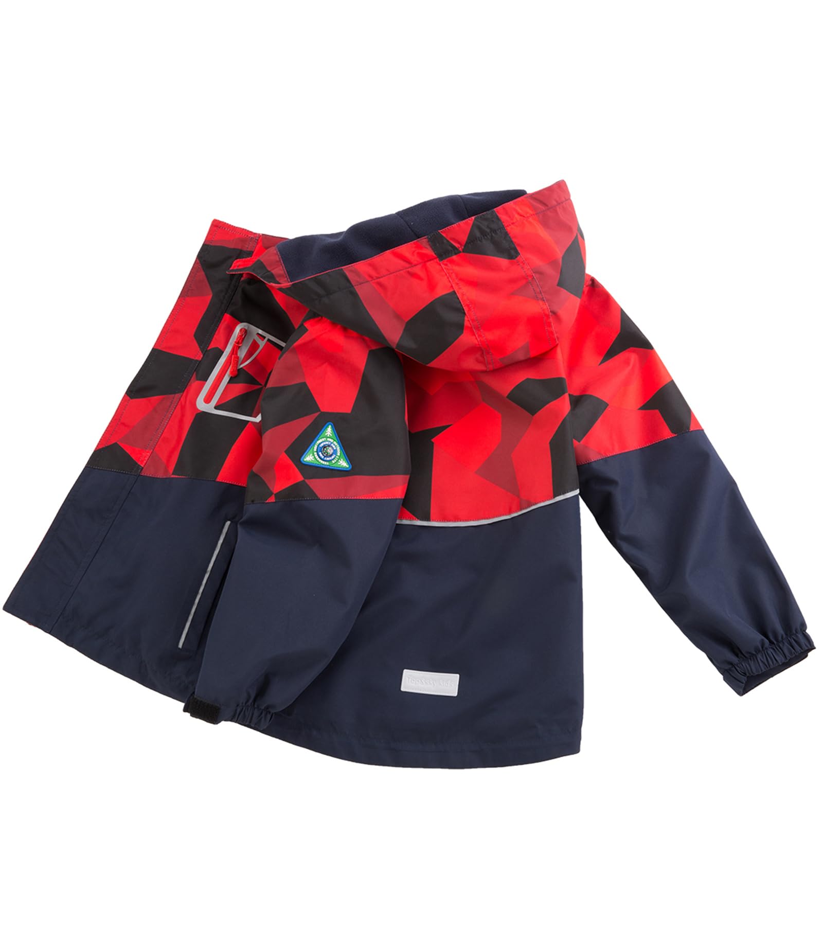 Chaqueta Impermeable Camuflaje Cortaviento con Forro para Niño