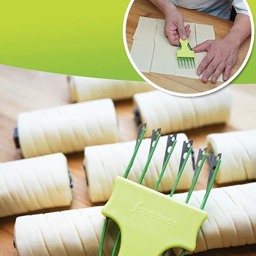 Miniatura 2 de Scandibake Multi Blade Scoring Tool - 6 Blade Bakers Lame, Multi Score Pastry in seconds, Professional Bakers Blade