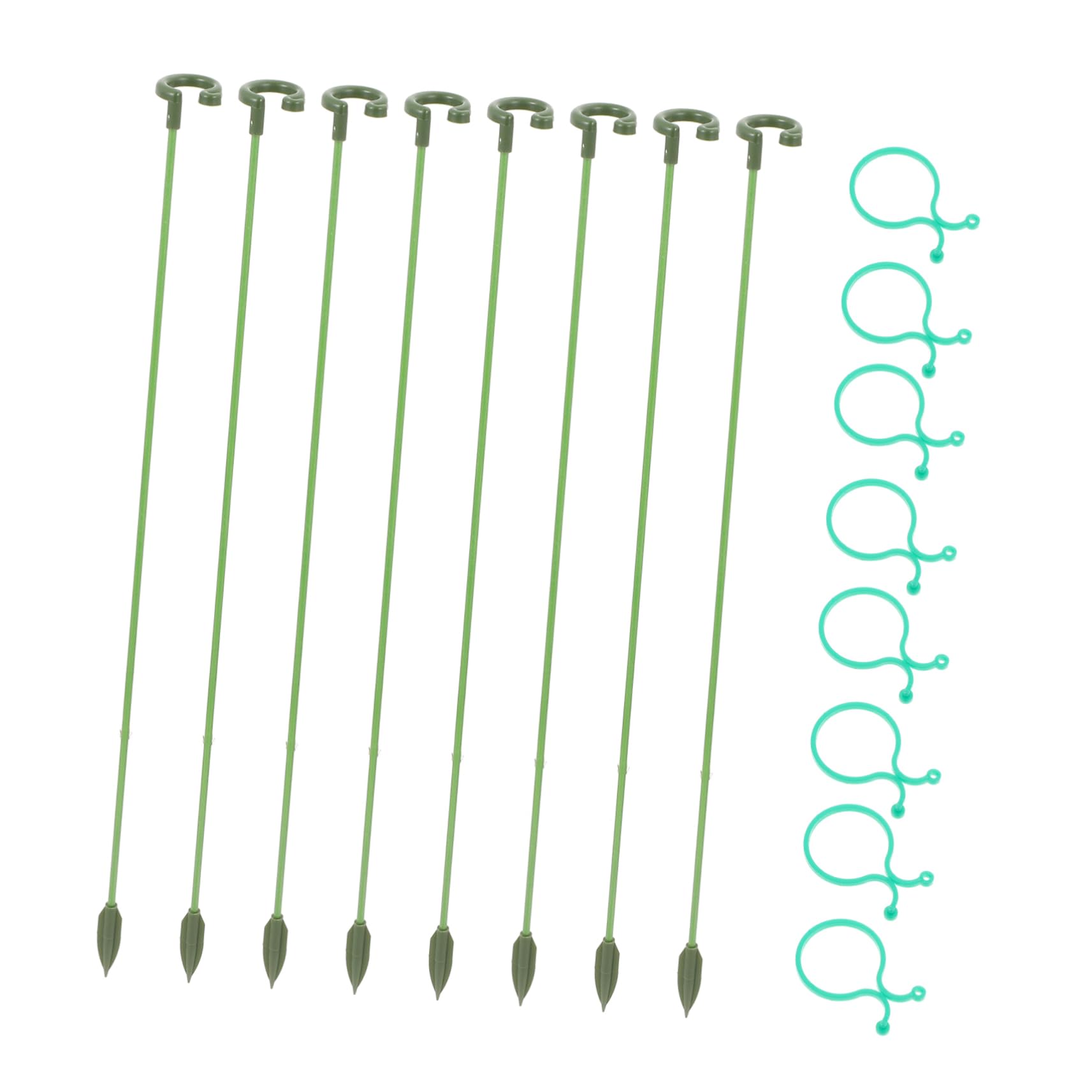 Toyvian 3 Sätze Pflanzenstützrahmen Pflanzenunterstützungseinsätze eingetopft Stützgestell für Kletterpflanzen Anlage Blumen- kleine Gartenpfähle Gartenpfahl Plastik Green