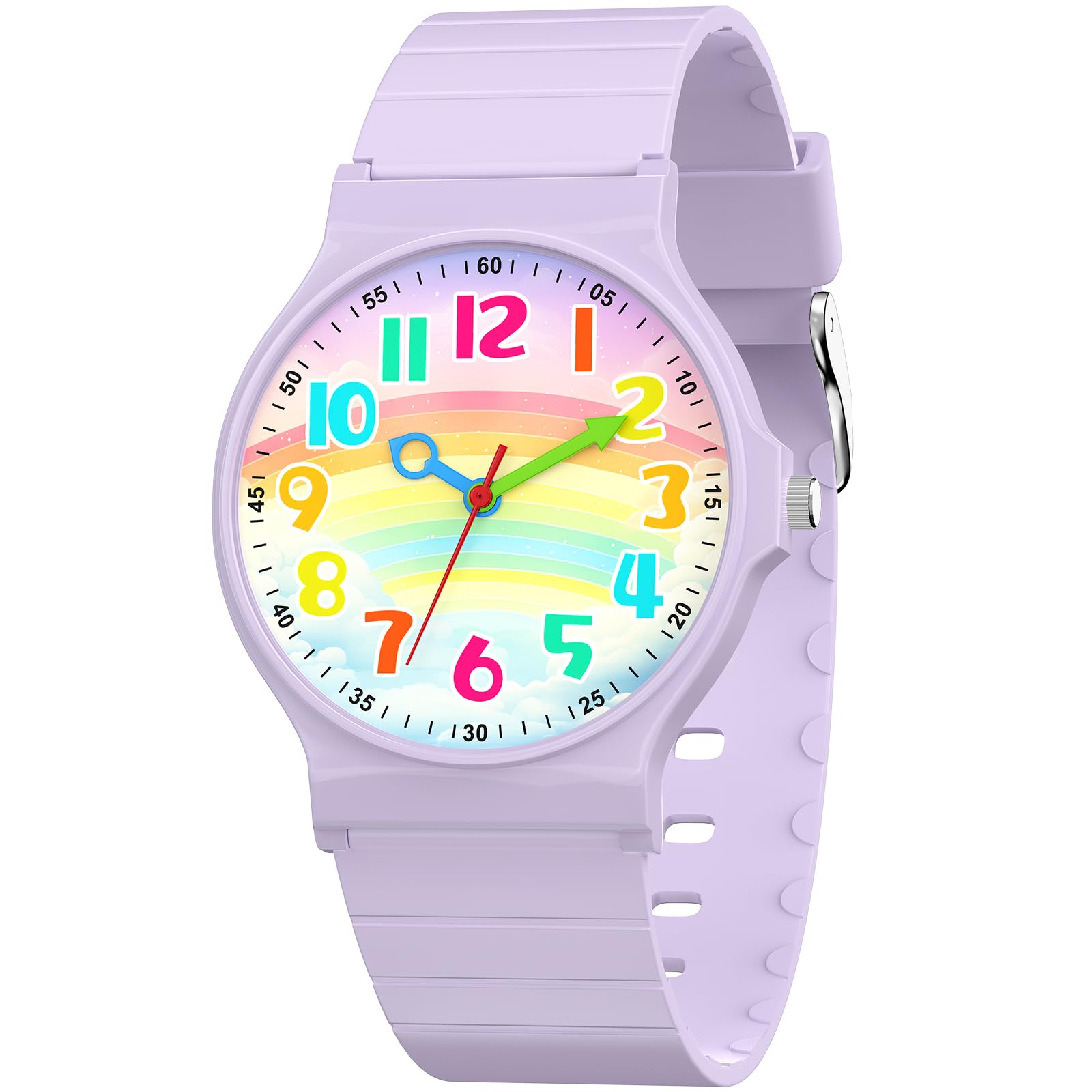 Edillas Kids Teens Watch Analog Girls Boys, Waterproof Stylish Watch for Children,Students with Soft Silicone Strap for Kids Teens 4-16 Years Old | 30 m waterproof children's watch with easy-to-read dial, soft, TPU strap for school, sports and outdoors