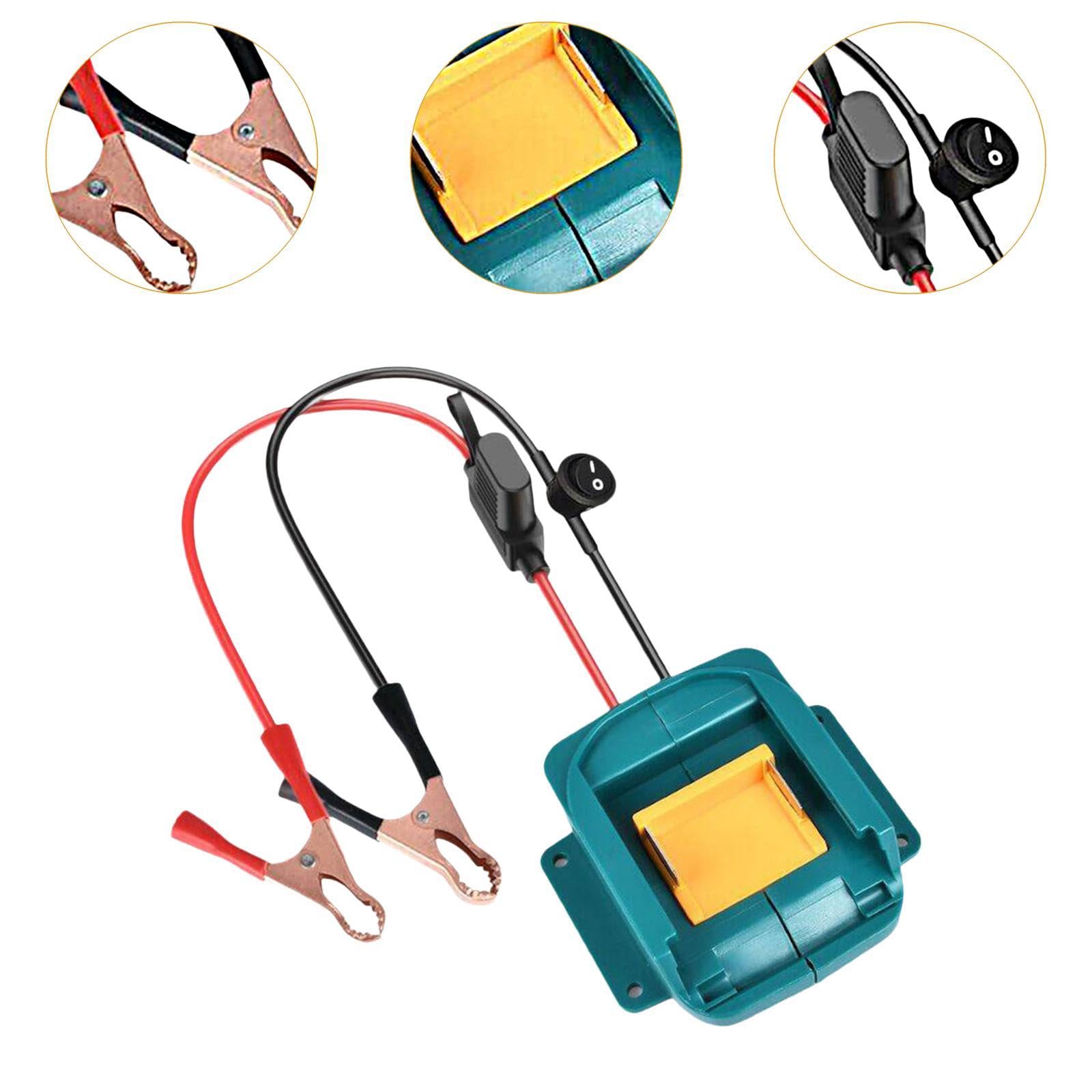 Milageto Adaptador de Batería Convertidor Adaptador Eléctrico Herramienta Clip de Material Apto para Herramientas de Bricolaje y