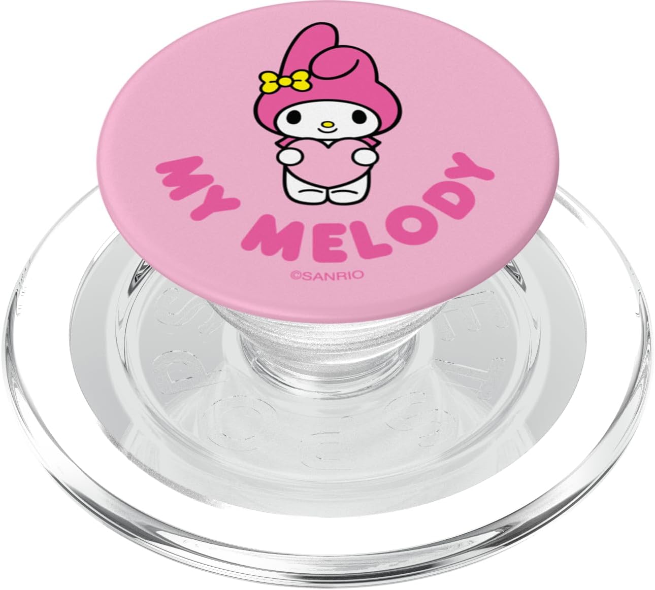 SANRIO My Melody Character Front and Back PopSockets PopWallet for MagSafe, Compatible with iPhone 12, 13, 14 Series, Black