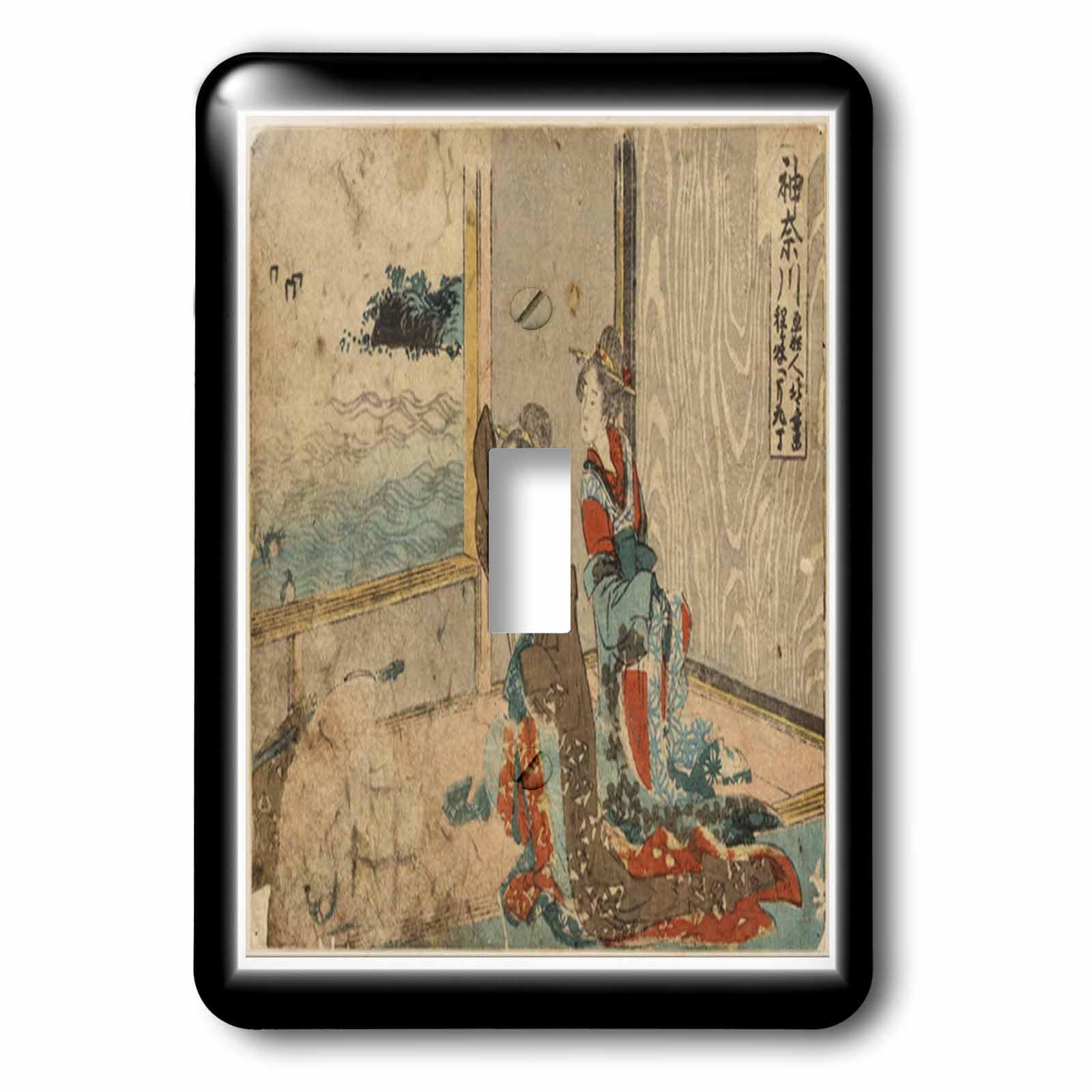Interrupteur à bascule simple lsp_80835_1 au design de peinture japonaise