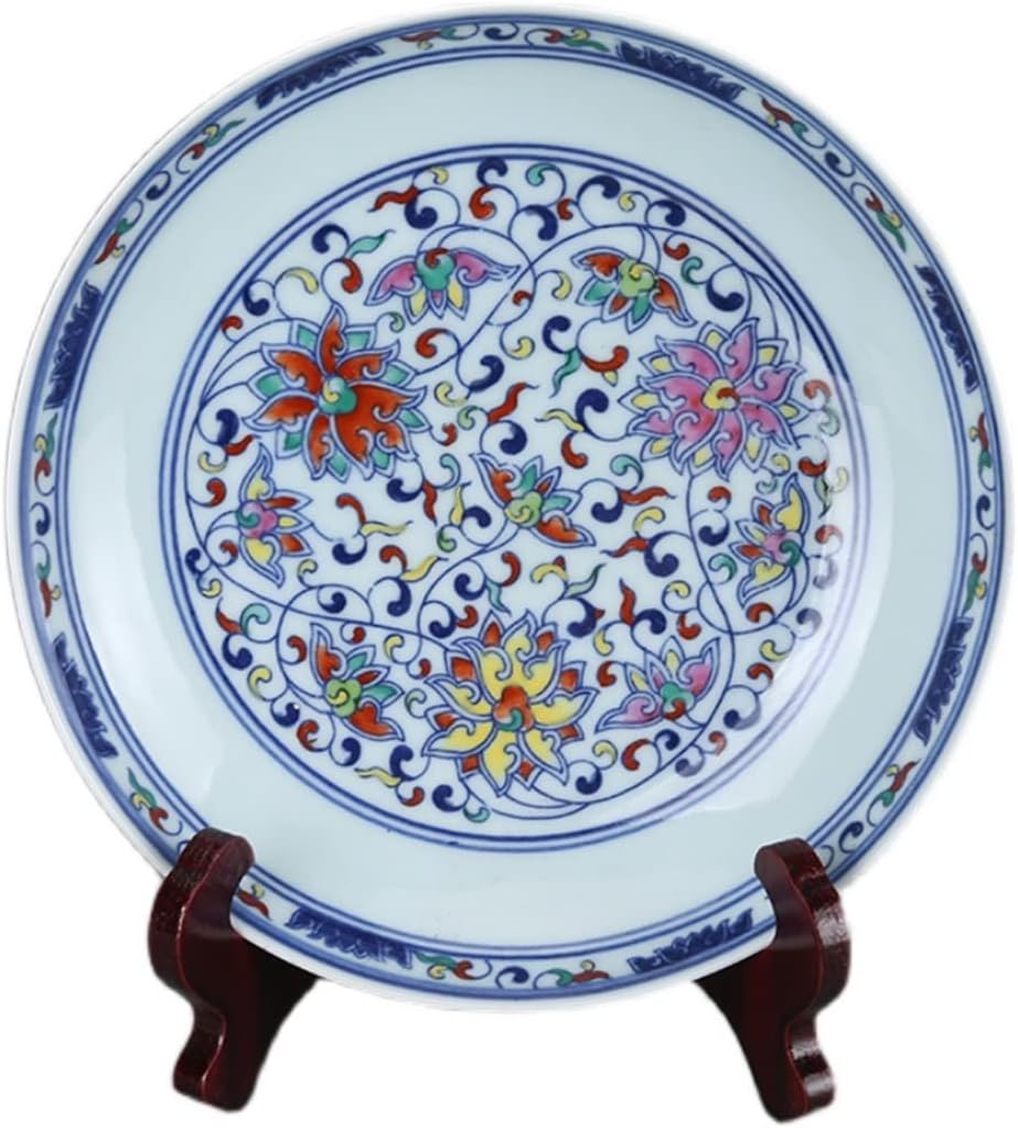 Ceramic Plate Antique Porcelain Collection Living Room Household Porceland Decoration Creative Crafts