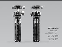 Vista 2 de Leofoto MT-04 Tabletop Tripod, Aluminum Mini Tripod, 3 Leg Sections, Foldable Leg, Portable and Compact, 1/4" Accessories Thread, 3/8" Mounting Stud