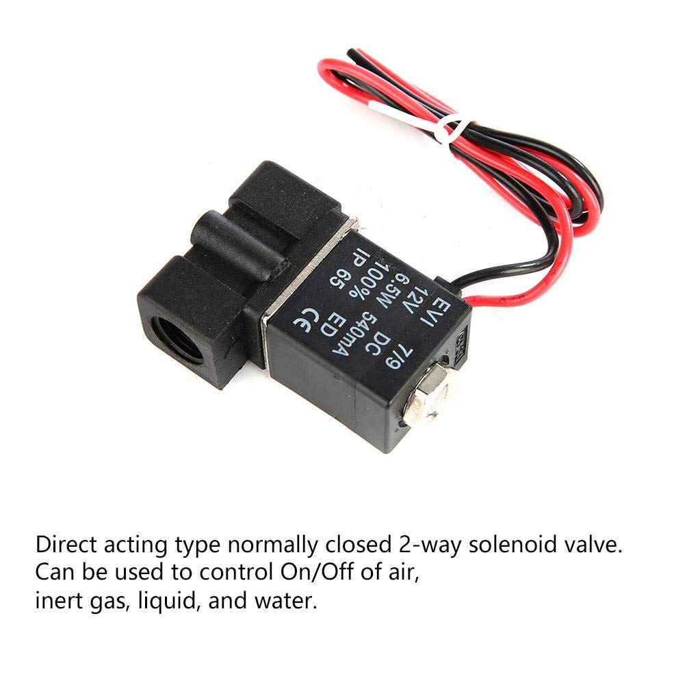 Amazon | 常閉電磁弁 DC12V 1/4 