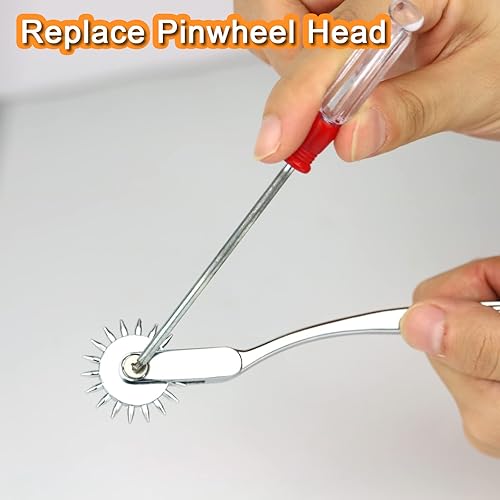 Miniatura 4 de Hotorda Wartenburg Neuro Pinwheel - Rodillo de rueda de acero inoxidable para medir la sensibilidad nerviosa 1 redondo