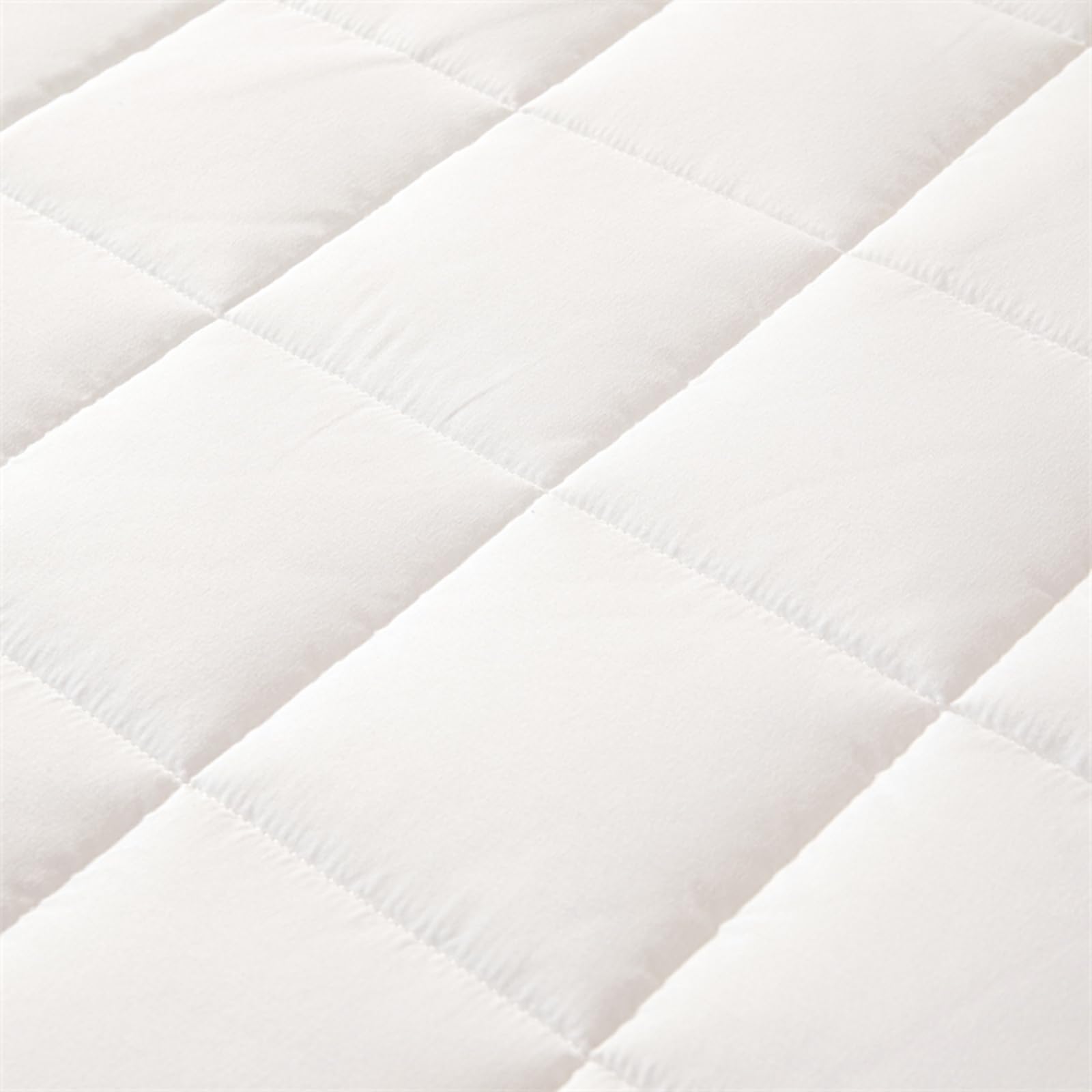 Housse de Matelas Intégrale Demenagement 140x190 Personnalisable Housse pour Matelas de Protection avec Fermeture Éclair Respirante Protege Matelas Matelassé à Cinq Côtés Surmatelas(160x200+22cm,White